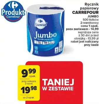 Carrefour Ręcznik papierowy CARREFOUR oferta