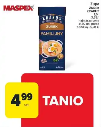 Carrefour Market Zupa ŻUREK KRAKUS 1,5 l oferta