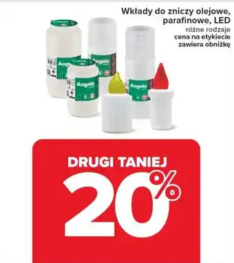 Carrefour Market Wkłady do zniczy olejowe, parafinowe, LED oferta