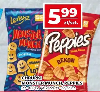 Top Market CHRUPKI MONSTER MUNCH, PEPPIES 90 -100 g oferta