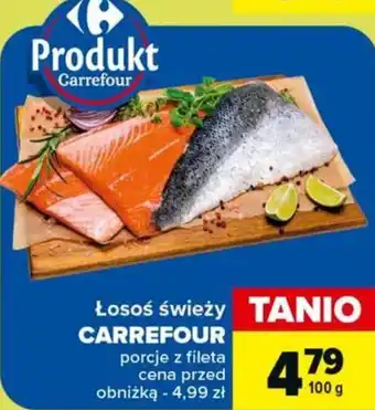 Carrefour Market Łosoś świeży CARREFOUR 100 g oferta