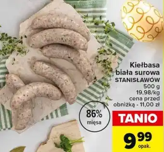 Carrefour Market Kiełbasa biała surowa STANISŁAWÓW 500 g oferta