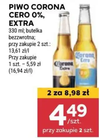 Stokrotka PIWO CORONA CERO 0%, EXTRA 330 ml oferta