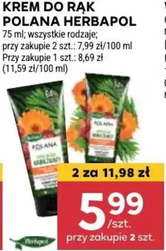 Stokrotka KREM DO RĄK POLANA HERBAPOL 75 ml oferta