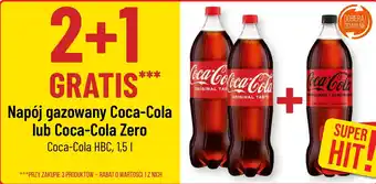 Polomarket Napój gazowany Coca-Cola lub Coca-Cola Zero Coca-Cola HBC 1,5 I oferta