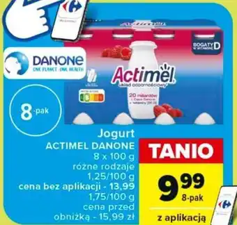 Carrefour Market Jogurt ACTIMEL DANONE 8 x 100 g oferta