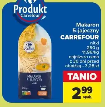 Carrefour Market Makaron 5-jajeczny 250 g oferta