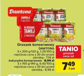 Carrefour Market Groszek konserwowy DAWTONA oferta