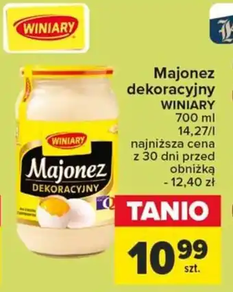 Carrefour Market Majonez dekoracyjny WINIARY 700 ml oferta