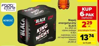 Carrefour Market Napój energetyczny BLACK 6 x 250 ml oferta