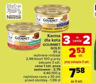 Carrefour Market Karma dla kota GOURMET GOLD 85 g oferta