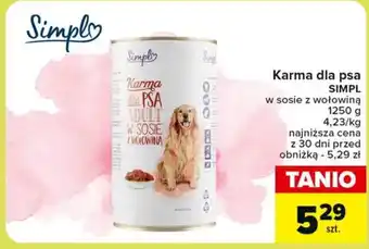 Carrefour Market Karma dla psa SIMPL 1250 g oferta