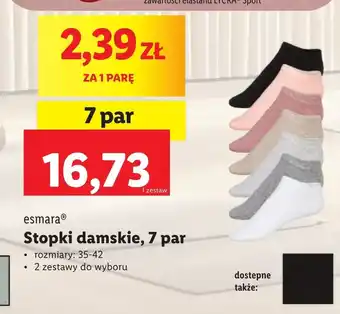 Lidl Stopki damskie Esmara oferta