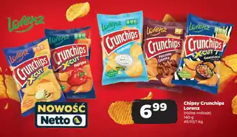 Netto Chipsy Crunchips Lorenz oferta