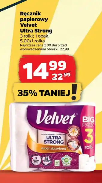 Netto Ręcznik papierowy Velvet Ultra Strong oferta
