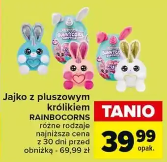 Carrefour Market Jajko z pluszowym królikiem RAINBOCORNS oferta