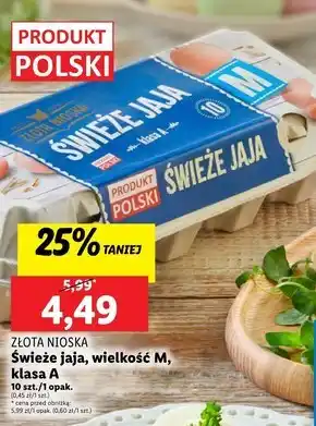 Lidl Jaja Złota nioska oferta