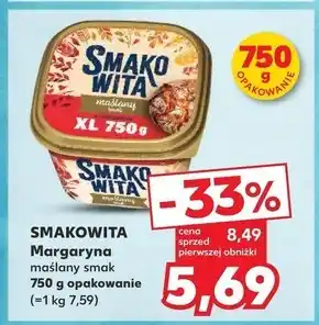 Kaufland Smakowita Margaryna maślany smak 450 g oferta