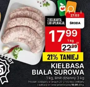 Delikatesy Centrum Kiełbasa biała Lady oferta