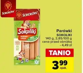 Carrefour Sokołów Sokoliki Mini paróweczki z szynki 140 g oferta