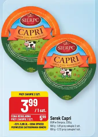 Polomarket Serek Capri OSM w Sierpcu, 220 g oferta