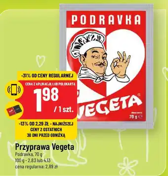 Polomarket Przyprawa Vegeta Podravka, 70 g oferta