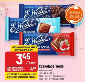 Polomarket Czekolada Wedel Lotte Wedel, 80 g oferta