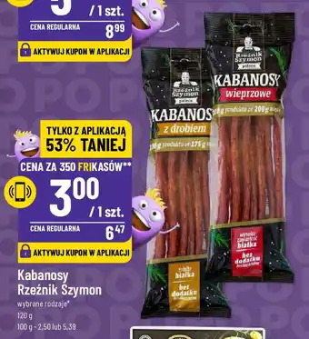 Polomarket Kabanosy Rzeźnik Szymon 120 g oferta