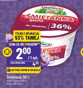 Polomarket Śmietana 36% OSM w Piątnicy, 200 g oferta