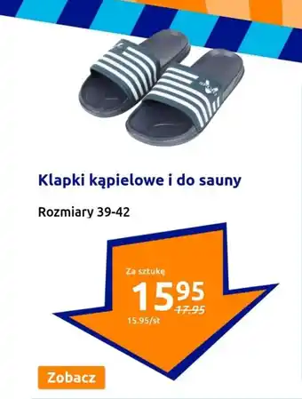 Action Klapki kąpielowe i do sauny oferta