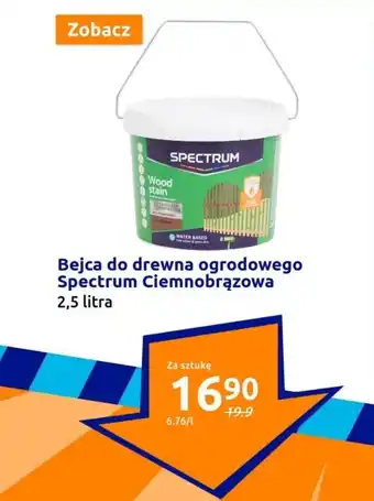 Bejca do drewna ogrodowego Spectrum Ciemnobrązowa 2,5l