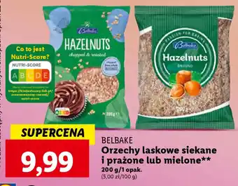 Lidl BELBAKE Orzechy laskowe siekane i prażone lub mielone 200 g oferta