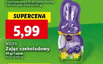 Lidl MILKA Zając czekoladowy 45 g oferta