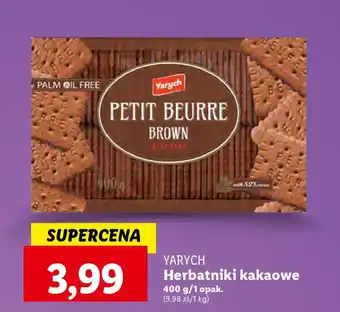 Lidl YARYCH Herbatniki kakaowe 400 g oferta