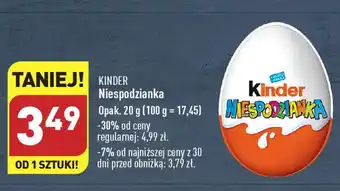 ALDI Kinder NIESPODZIANKA 20g oferta