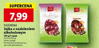 Lidl FAVORINA Jajka z nadzieniem alkoholowym 150 g oferta