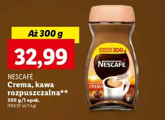 Lidl NESCAFÉ Crema, kawa rozpuszczalna 300 g oferta