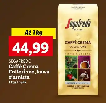 Lidl SEGAFREDO Caffè Crema Collezione, kawa ziarnista 1 kg oferta