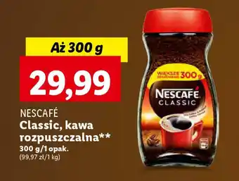 Lidl NESCAFÉ Classic, kawa rozpuszczalna 300 g oferta