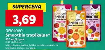 Lidl OWOLOVO Smoothie tropikalne 250 ml oferta