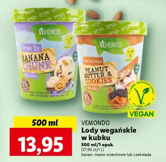 Lidl VEMONDO Lody wegańskie w kubku 500 ml oferta