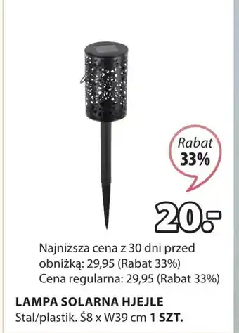 JYSK Lampa solarna oferta