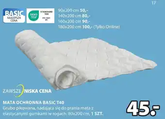 JYSK Mata ochronna na łóżko oferta