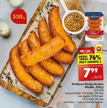 Biedronka Kiełbasa Śląska Kraina Wędlin 550 g oferta