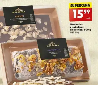 Biedronka Makowiec z bakaliami Biedronka 600 g oferta