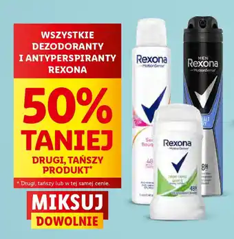 Lidl DEZODORANTY I ANTYPERSPIRANTY REXONA oferta