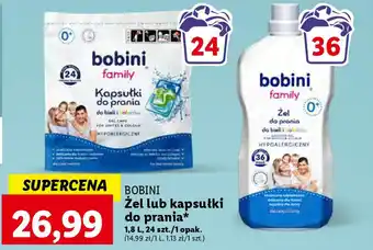Lidl BOBINI Żel lub kapsułki do prania 1,8 l, 24 szt. oferta
