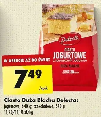 Biedronka Ciasto Duża Blacha Delecta 640-670g oferta