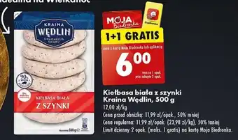 Biedronka Kiełbasa biała z szynki Kraina Wędlin 500 g oferta