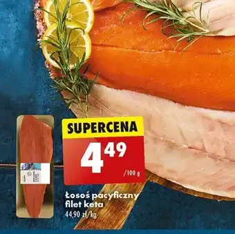 Biedronka Łosoś pacyficzny filet keta 100g oferta